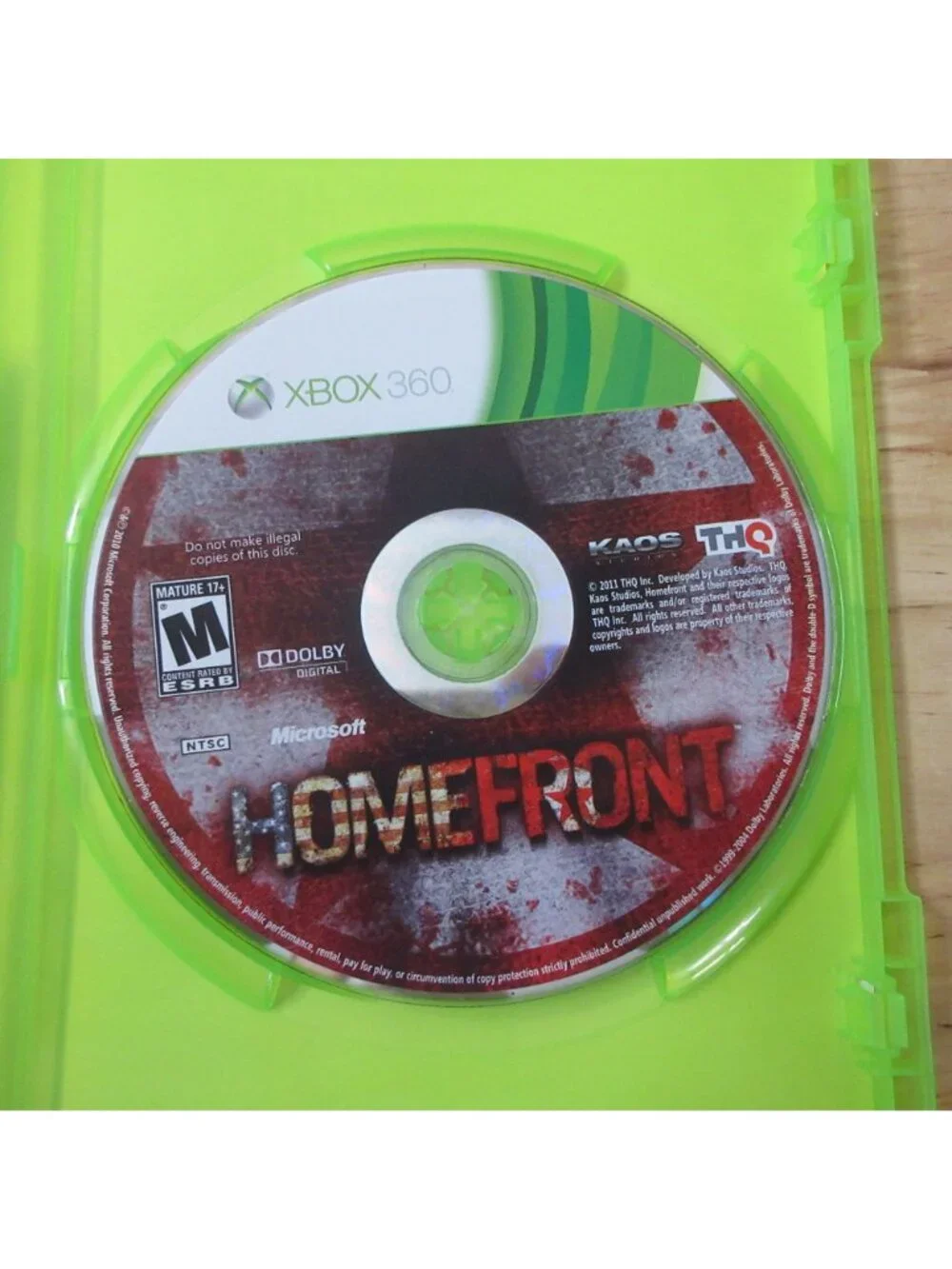 Homefront (Microsoft Xbox 360, 2011) With Manual